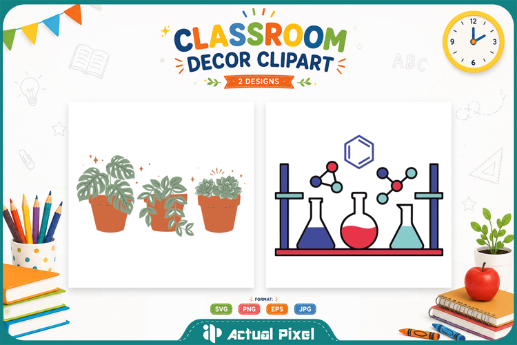 2 Classroom Decor Clipart