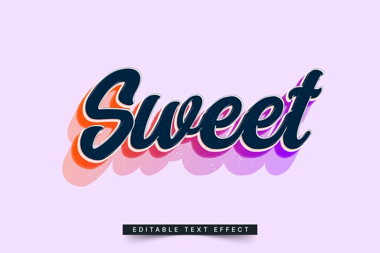 Editable Text Effect for Illustrator. Vector Graphic styles