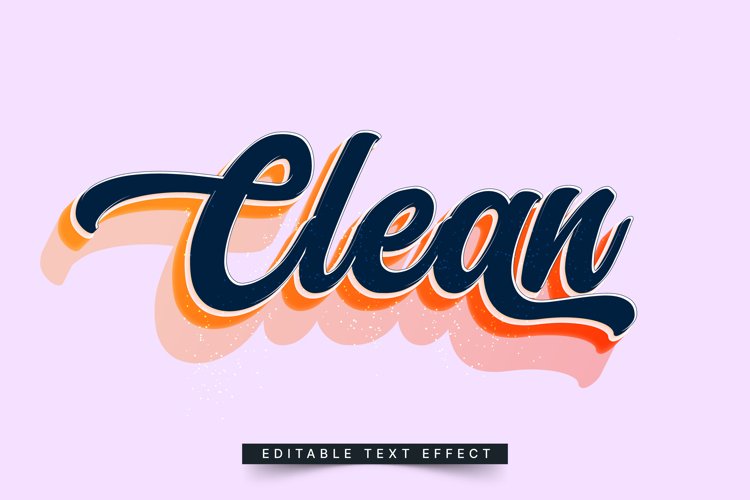 Editable Text Effect for Illustrator. Vector Graphic styles example image 1