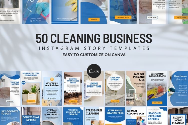 Cleaning Business Instagram Story Templates