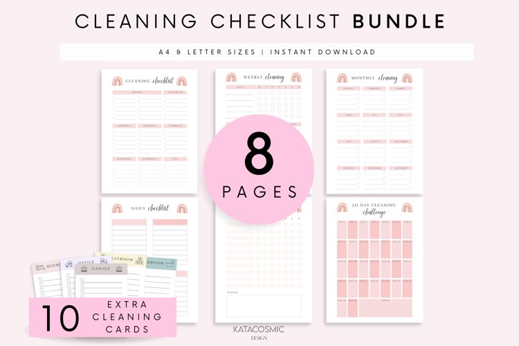 CLEANING SCHEDULE FOR HOME CLEANING PLANNER