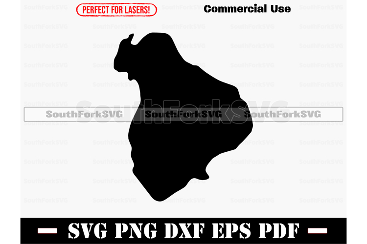 Clear Lake MI Michigan Map Silhouette SVG PNG DX EPS PDF