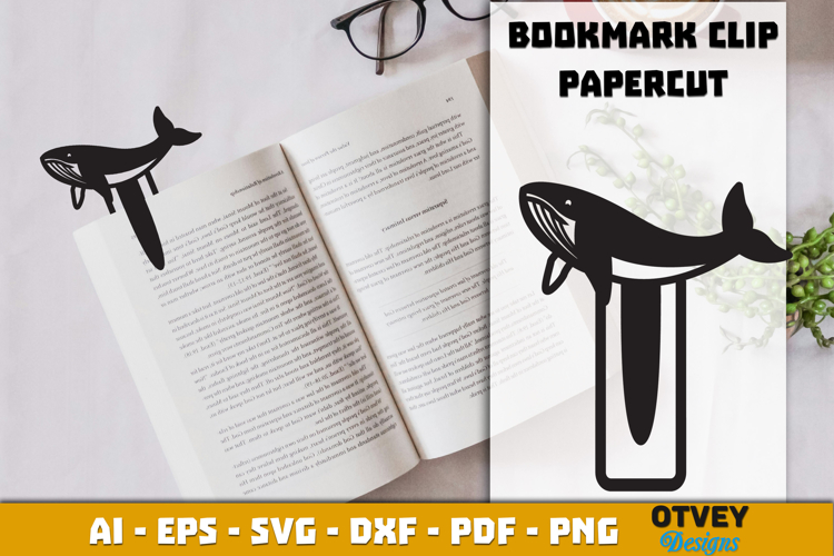 Clip Bookmark Sea Animals Papercut