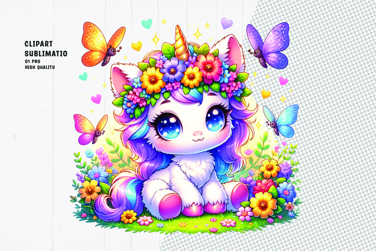Cat Unicorn Clipart Image 6
