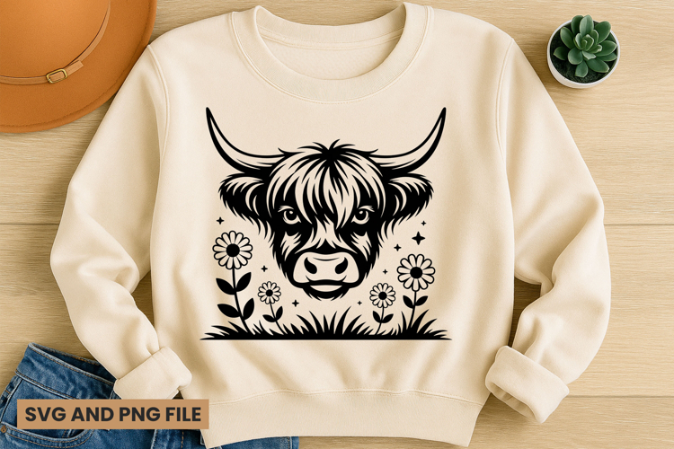 Highland Cow Svg Image 24