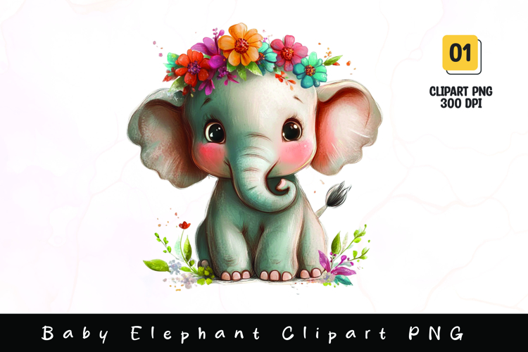 Watercolor Elephant Image 8