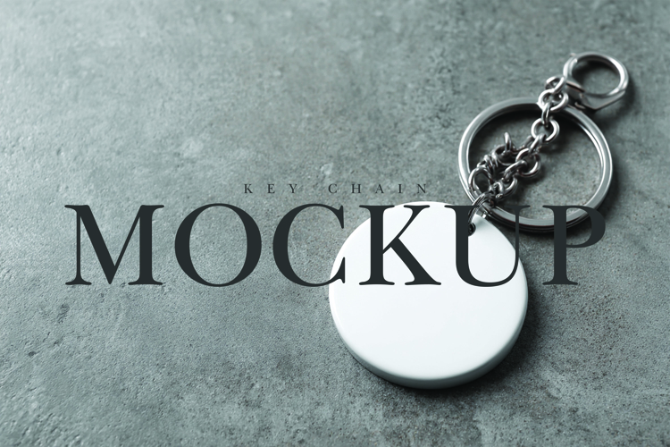 Key chain mockup