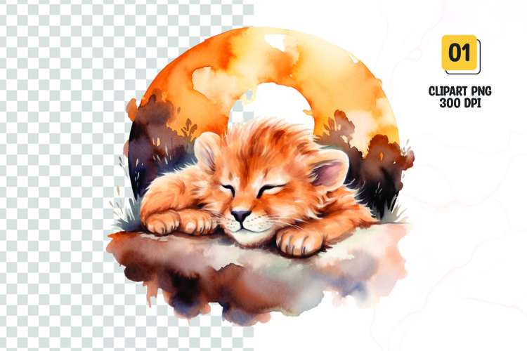 Cute Lion Clipart Image 24