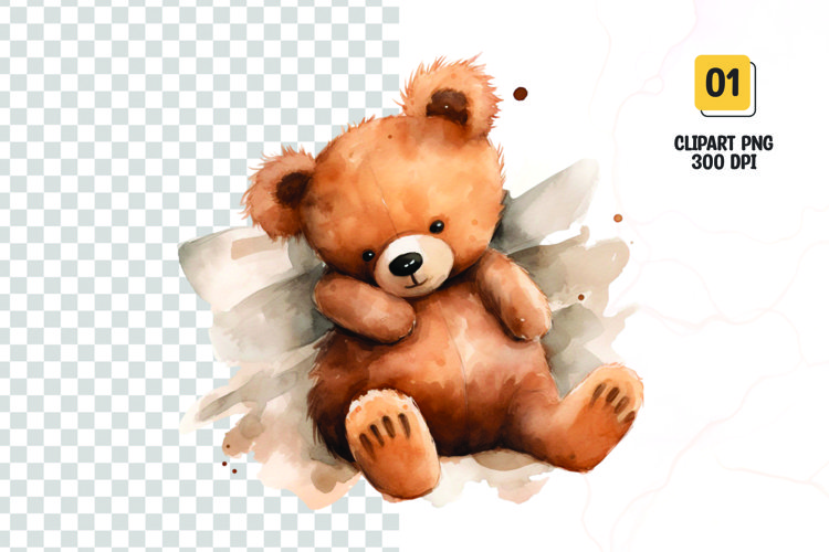 Cute Teddy Bear Clipart Image 14