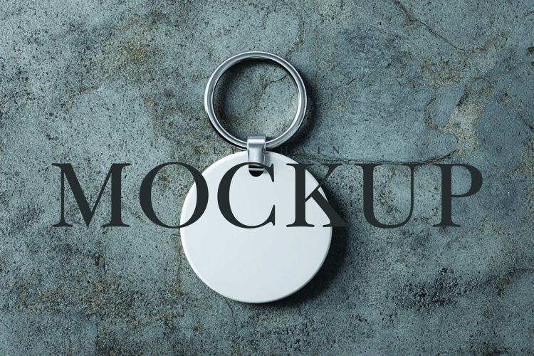 Key chain mockup