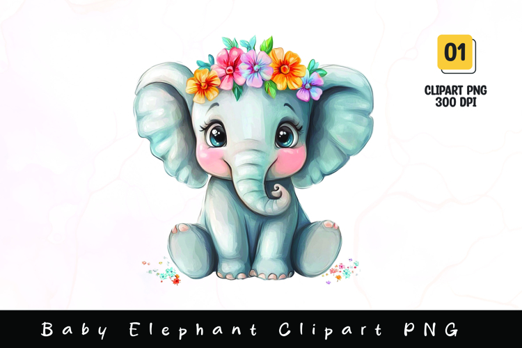 Watercolor Elephant Image 7