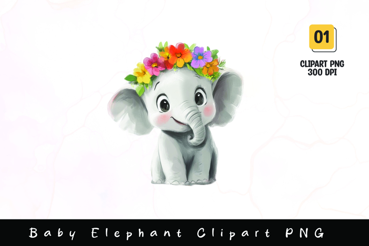 Watercolor Elephant Image 6