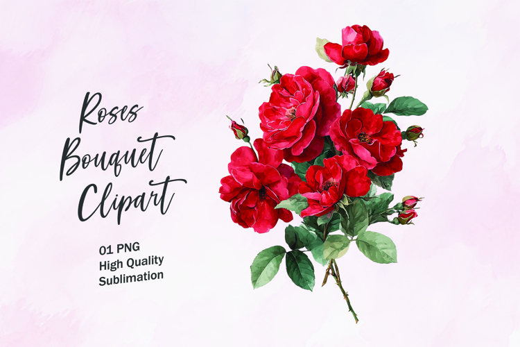 Watercolor Flower Clipart Image 7