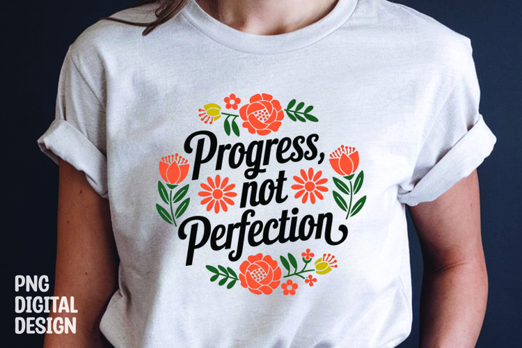 Inspirational quotes with flower t-shirt design png example image 1