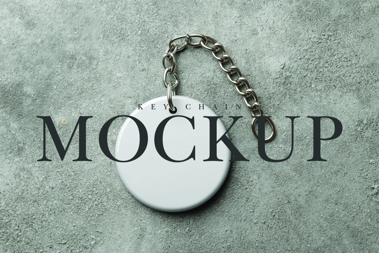 Key chain mockup