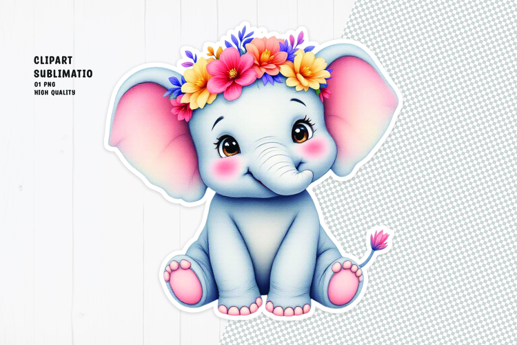 Watercolor Elephant Image 22