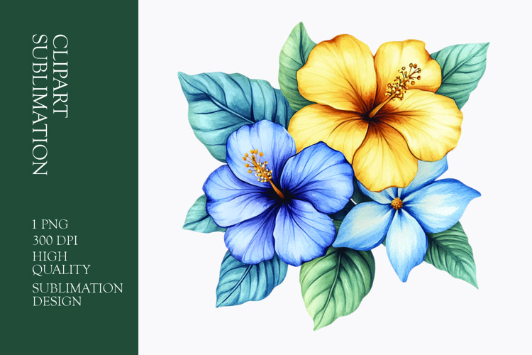 Watercolor Flower Clipart Image 16