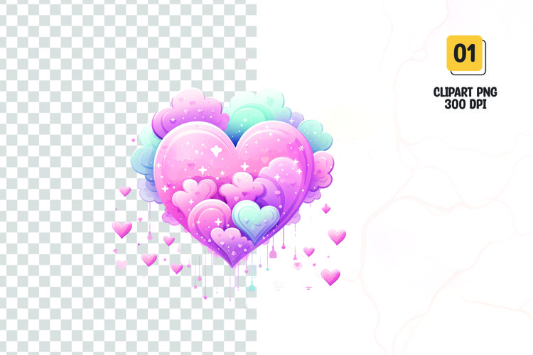 Watercolor Heart Clipart Image 5