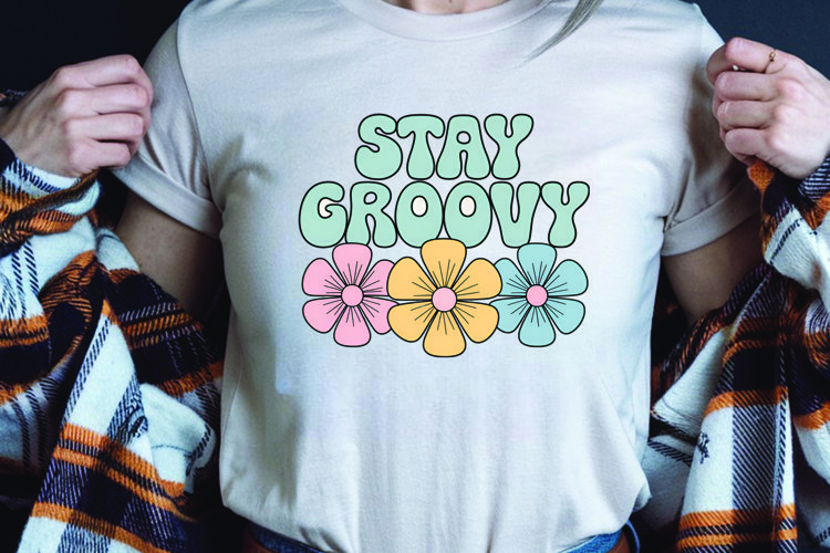 Positive saying quote with flower t-shirt sublimation png