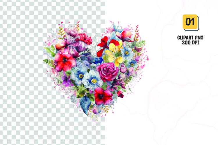 Watercolor Heart Clipart Image 4