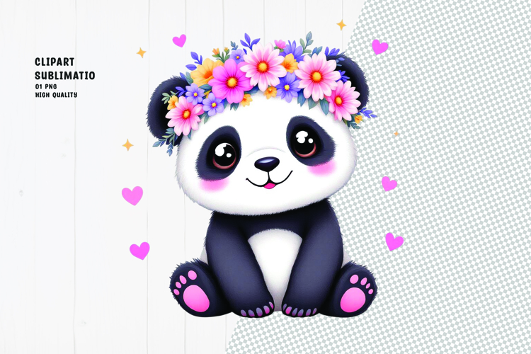 Cute Panda Clipart Image 19