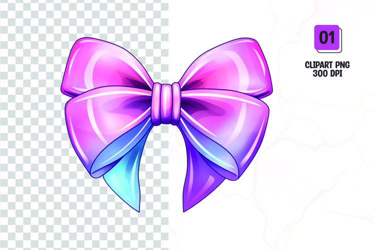 Valentines Day bow clipart, glitter bow clipart sublimation
