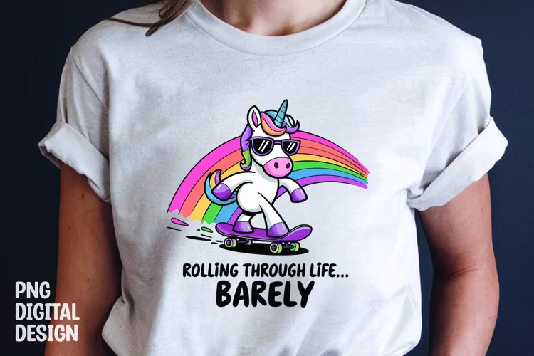 UNICORN SARCASTIC QUOTE SUBLIMATION T-SHIRT DESIGN