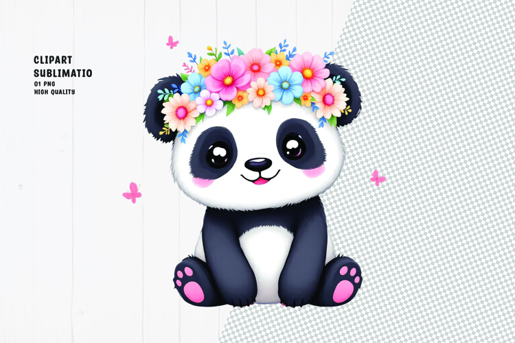 Cute Panda Clipart Image 18
