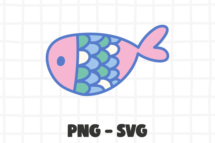 Cute Fish Clipart PNG. Fish SVG