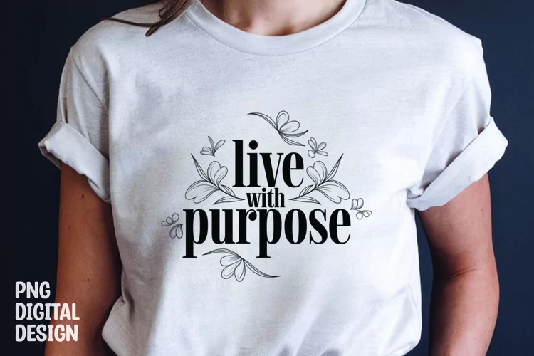 Inspirational quotes with flower t-shirt design png