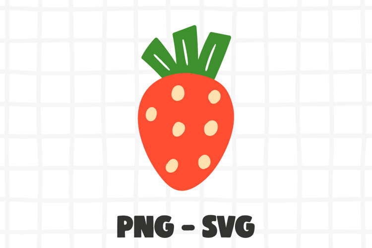Strawberry Clipart PNG. Strawberry SVG. example image 1