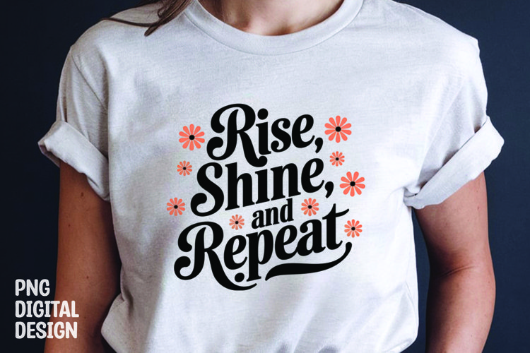 Inspirational quotes with flower t-shirt design png