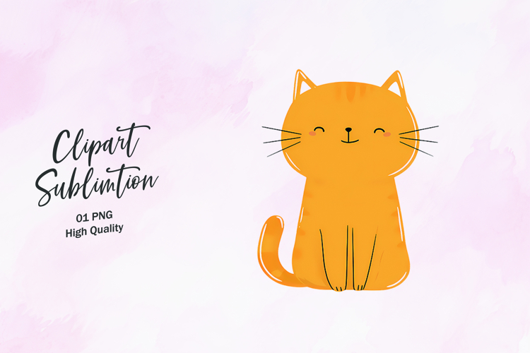 Cute Cat Clipart Image 17