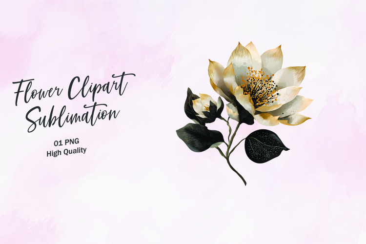 Watercolor Flower Clipart Image 21