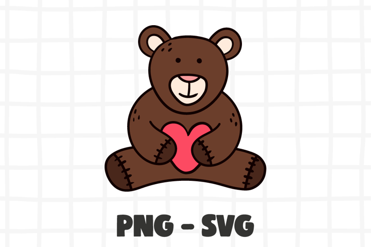 Valentines Teddy Bear PNG Clipart. Teddy Bear SVG