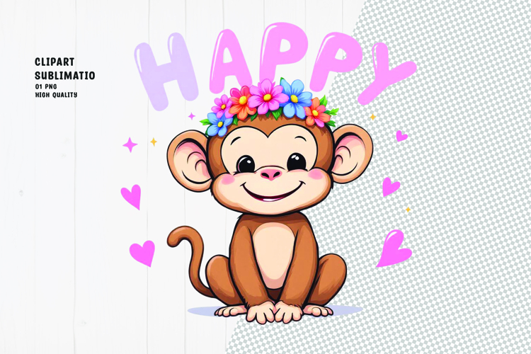 Monkey Illustration Image 7