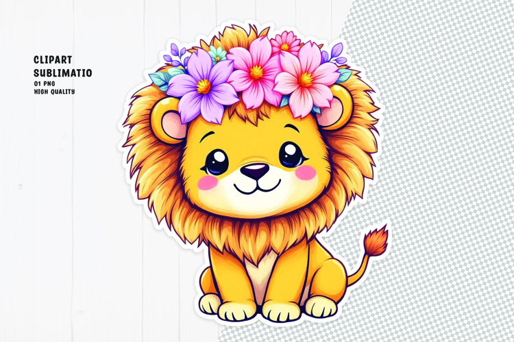 Cute Lion Clipart Image 19