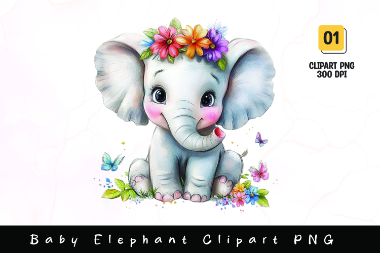 Watercolor Elephant Image 15