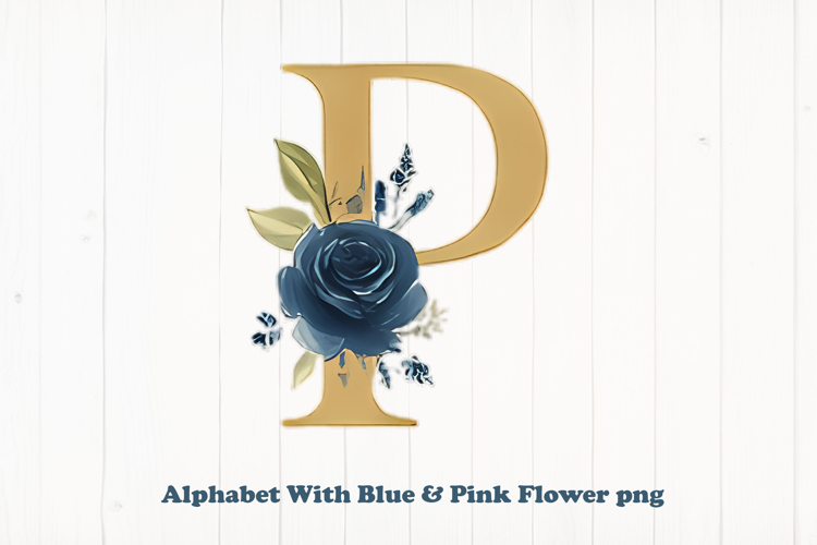 Blue Flowers Clipart Image 3