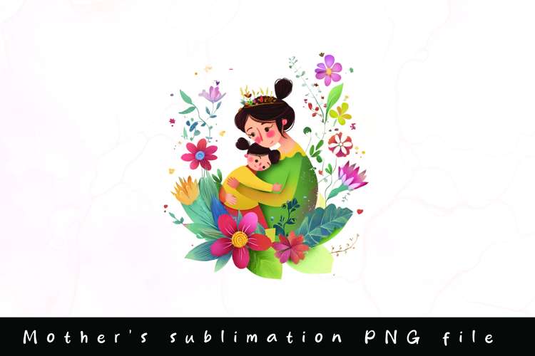 Happy mothers day clipart sublimation design