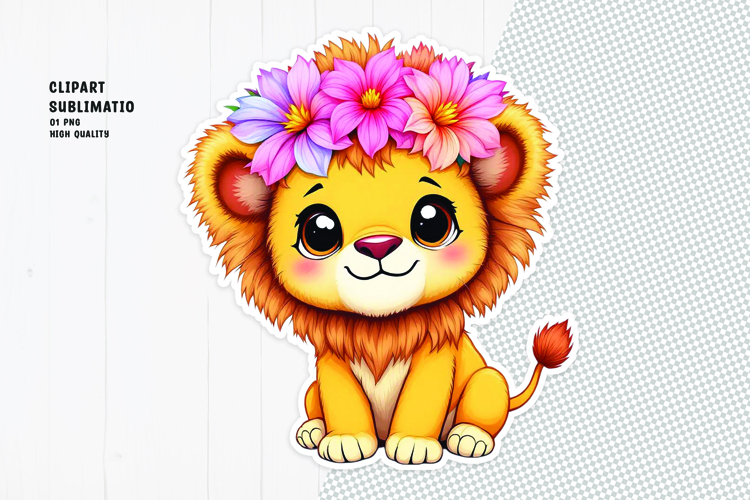 Cute Lion Clipart Image 18