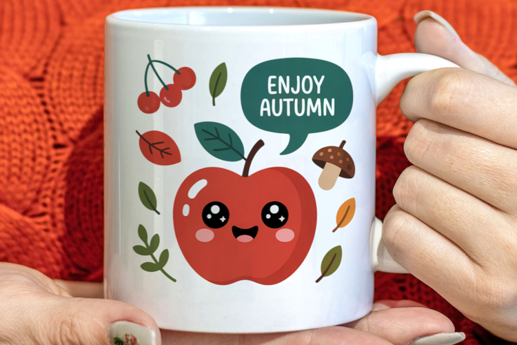 Cute Autumn Season Welcome Clipart PNG