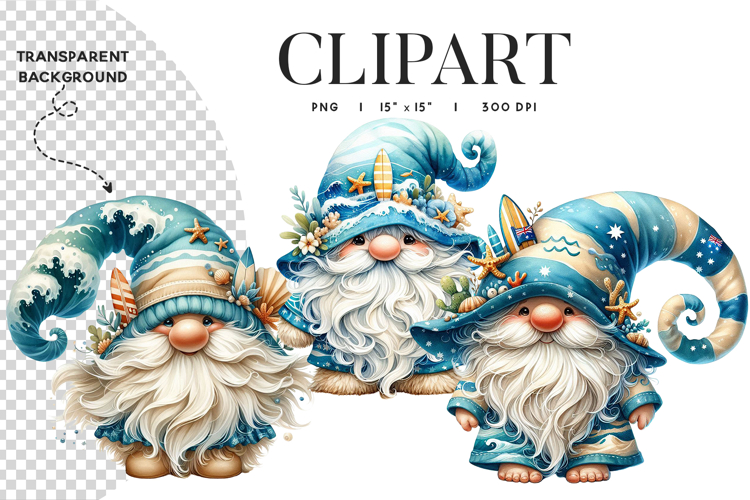 Summer Gnome Clipart