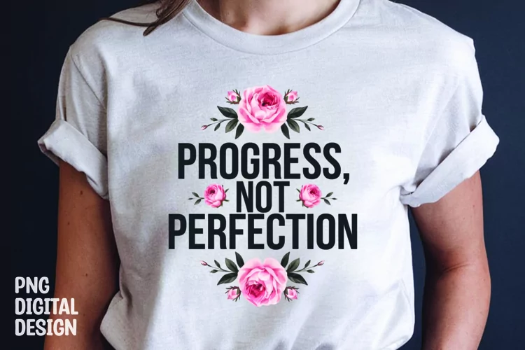 Inspirational quotes with flower t-shirt design png