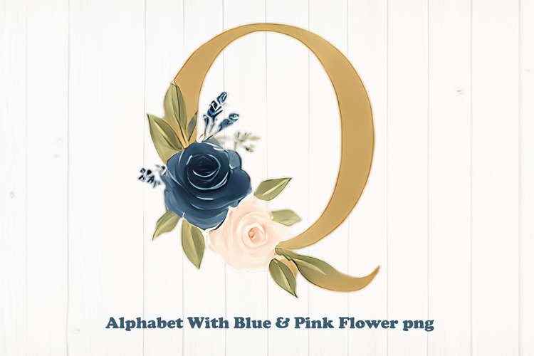 Blue Flowers Clipart Image 2