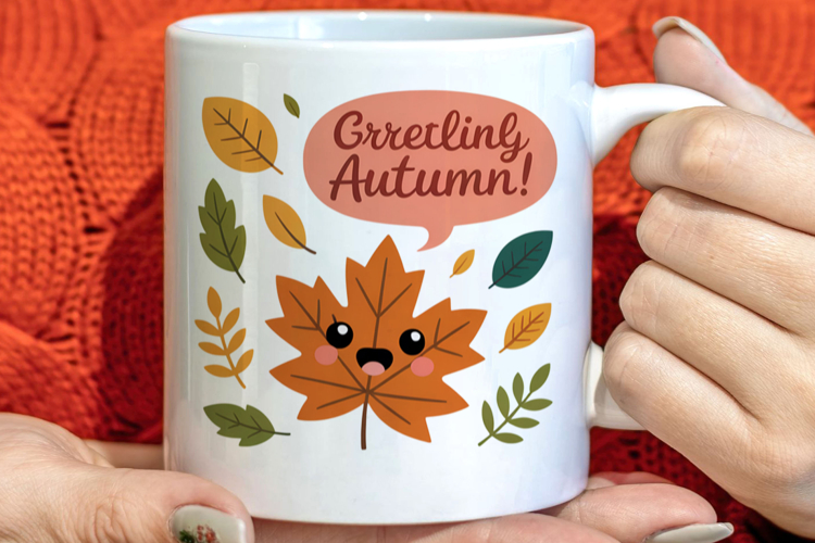 Cute Autumn Season Welcome Clipart PNG