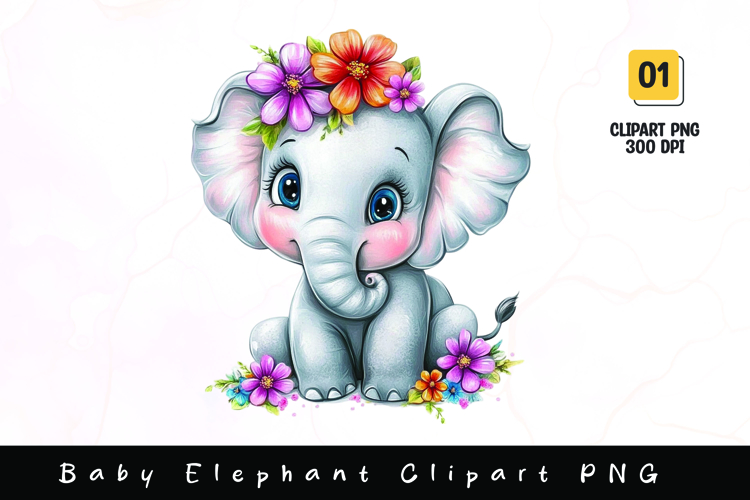 Watercolor Elephant Image 14
