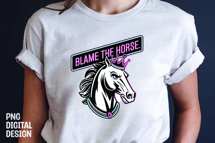 Horse sarcastic quote t-shirt sublimation design