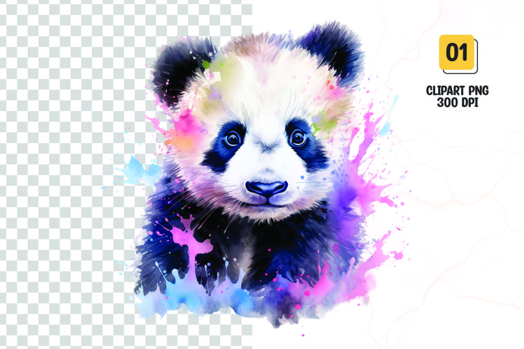Cute Panda Clipart Image 11