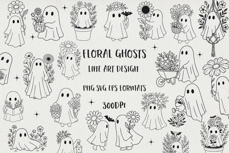 Floral Outline Svg Image 16